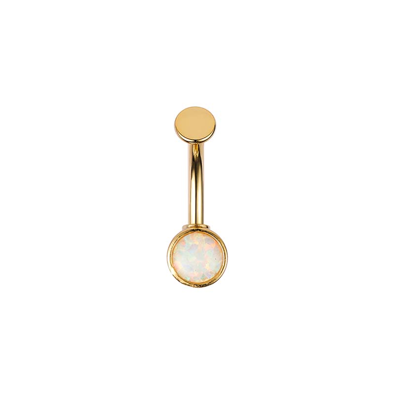 Piercing Nombril Fleur Cristal PIERCINGLINE Piercing De Nombril En Acier Chirurgical Avec 2 Cristaux – Piercing Banane Dans Des Couleurs élégantes Et 4 Tailles, Acier Inoxydable Bijou Corps Acier 316L 1.6mm
