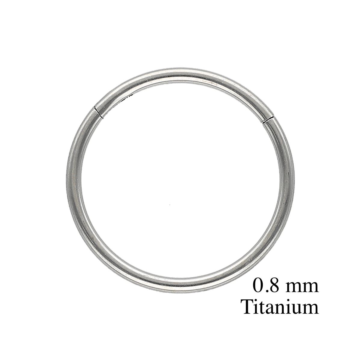 TITANIUM Segmentring extra fijn 0,8mm