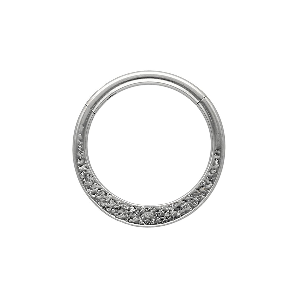 Segmentring/clicker in chirurgisch staal plat motief