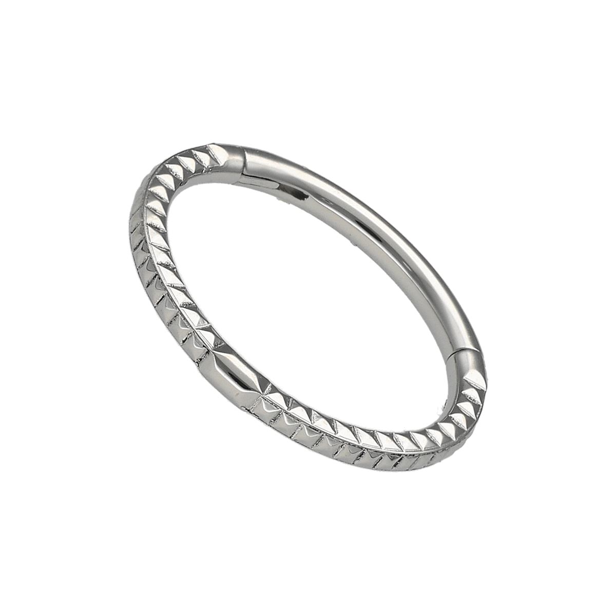 Anneau/segment en acier chirurgical 3 bords recouverts de pointes