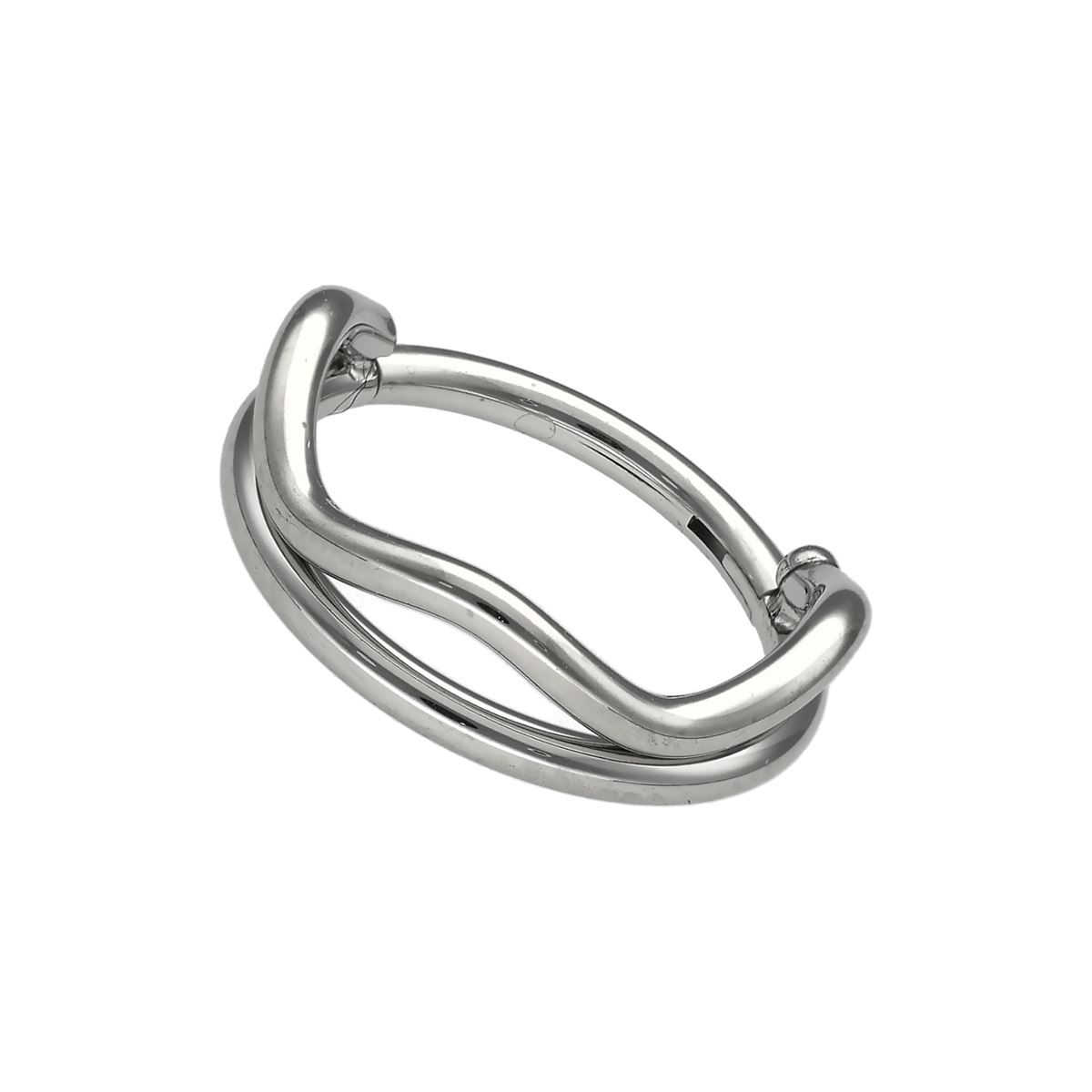 Segmentring/clicker in chirurgisch staal dubbele rij