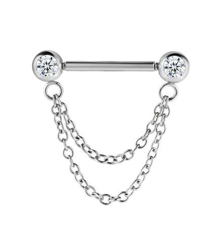 Milacolato 20G/18G Piercing Nez Acier Chirurgical - Lot Anneaux Clicker, L Et Spirale Avec CZ - Or & Argent