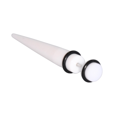 Fake taper in acrylic, wit