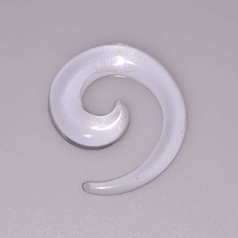 Spiraal stretcher in acrylic, transparant