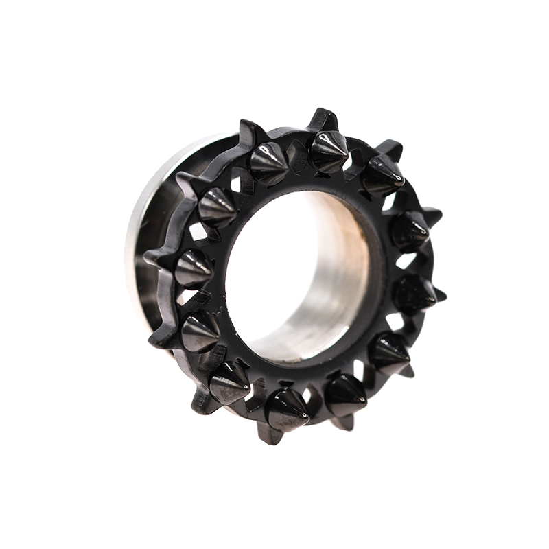 Plug en acier chirurgical, pointe noir