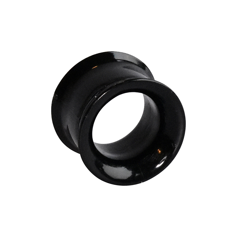 Double flared tunnel noir en acrylique, vissable